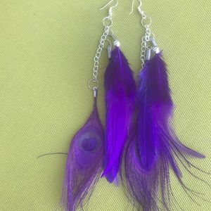 Feather earrings